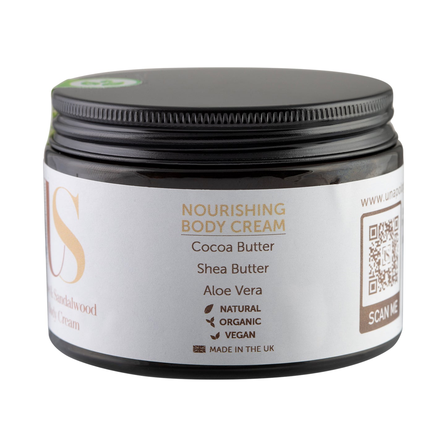 Organic & Natural Rose & Sandalwood Body Cream