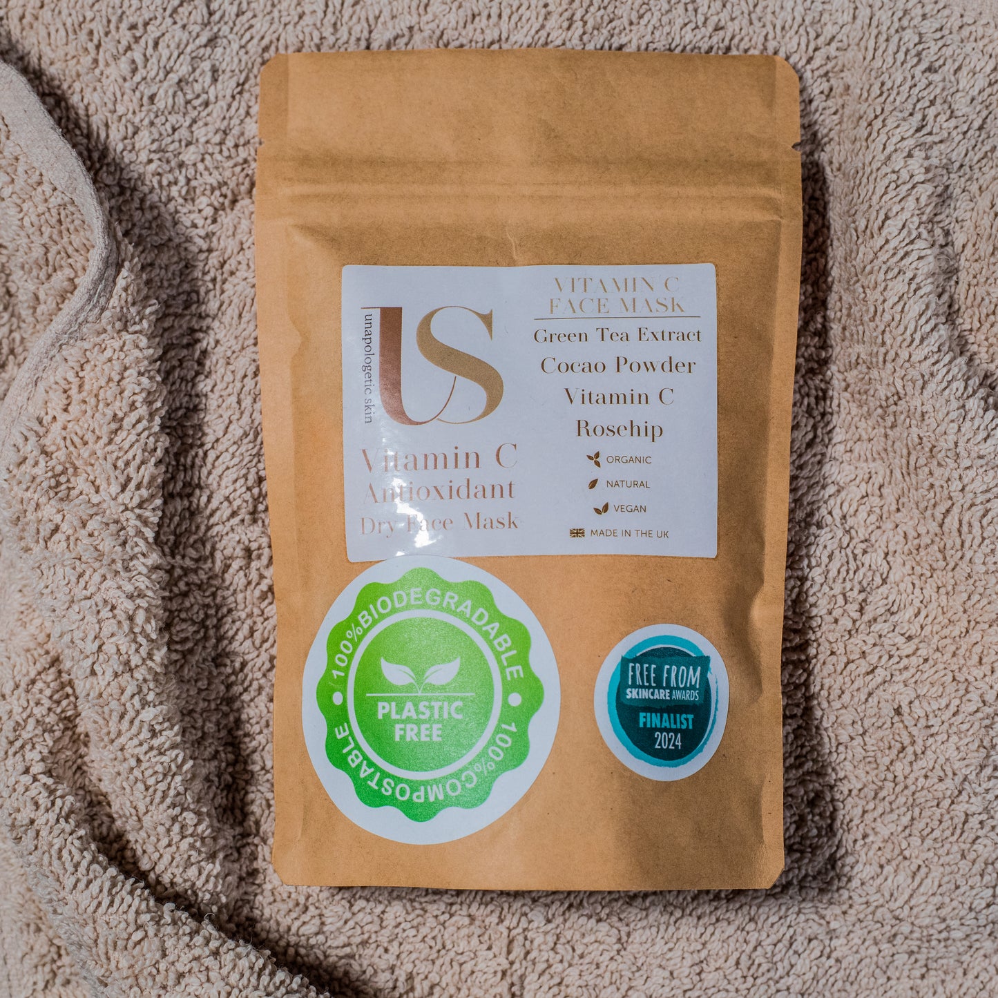 Handmade Organic & 100% Natural Vitamin C Antioxidant Dry Face Mask